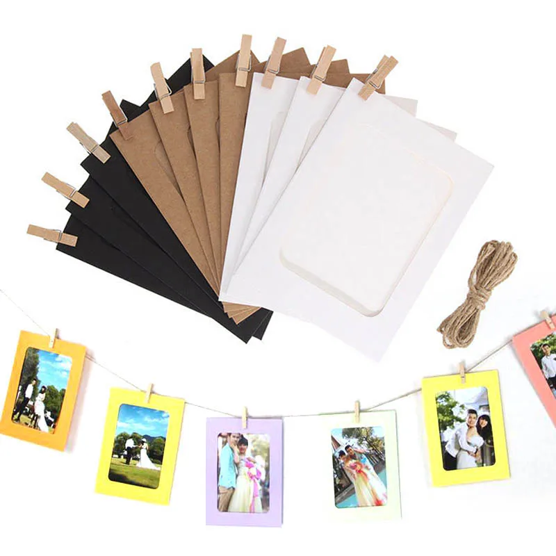 New 10pcs Photos Frames DIY Photos Decoration Set Wall Hanging Paper Photo Frame for Pictures Photos Home Decoration 2019
New 10pcs Photos Frames DIY Photos Decoration Set Wall Hanging Paper Photo Frame for Pictures Photos Home Decoration 2019
