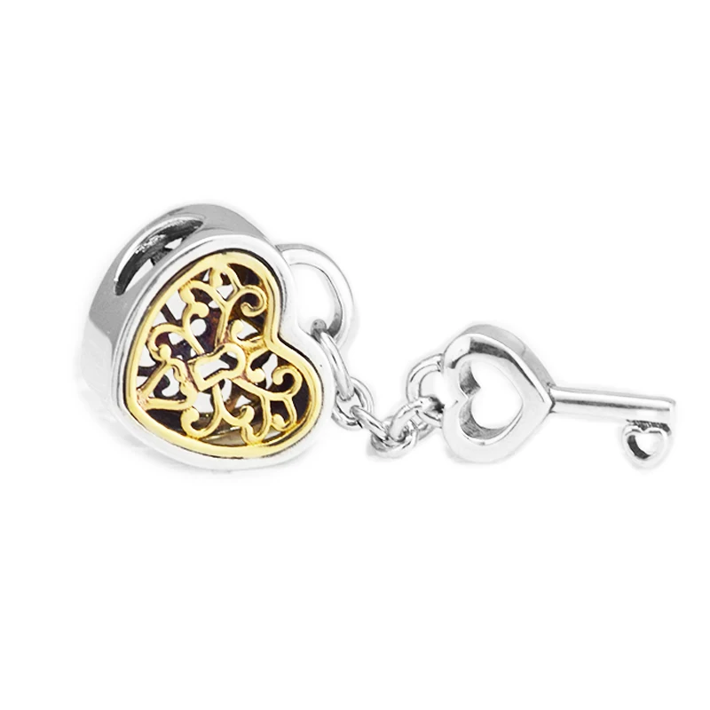 Beads FOR Jewelry Making DIY Sterling-Silver-Jewelry Lock Heart Bead Charms Silver 925 Berloque Perles Charm
Beads FOR Jewelry Making DIY Sterling-Silver-Jewelry Lock Heart Bead Charms Silver 925 Berloque Perles Charm