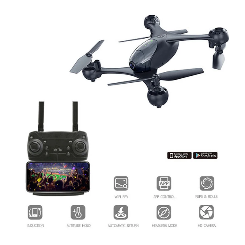 

New 4K HD Camera Drone With Camera HD Optical Flow Positioning Quadrocopter Altitude Hold FPV Quadcopters RC Helicopter