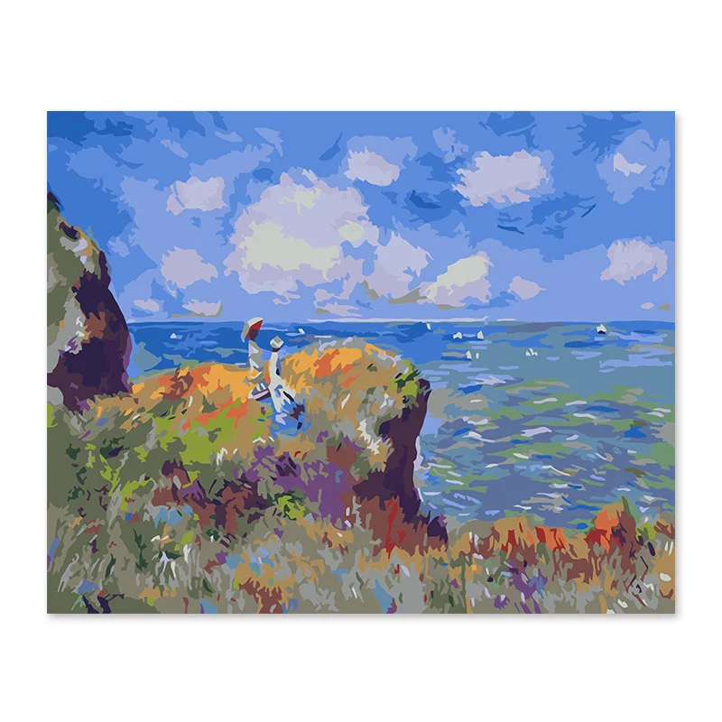 Famous-DIY-digital-painting-decorations-handicrafts-abstract-landscape-sea