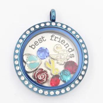 Carvort Jewelry! 316l stainless steel flaoting charm locket 30mm blue twist top memory glass locket with crystals
Carvort Jewelry! 316l stainless steel flaoting charm locket 30mm blue twist top memory glass locket with crystals