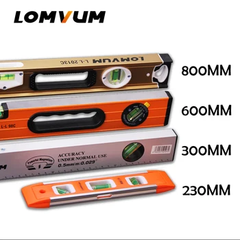 LOMVUM High Precision Spirit Level Magnetic High Bearing Ruler Lever Bubbles Rustproof Horizontal Ruler Spirit Level Vial
LOMVUM High Precision Spirit Level Magnetic High Bearing Ruler Lever Bubbles Rustproof Horizontal Ruler Spirit Level Vial
