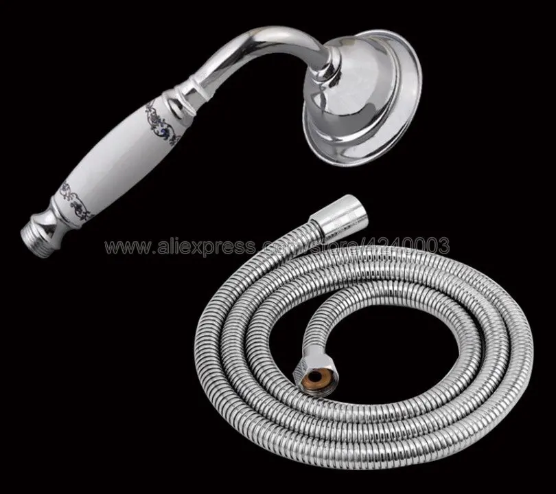 Polished Chrome Bathroom Rainfall shower head Water-Saving Fixed Shower hand held shower and shower hose Kxz048
Polished Chrome Bathroom Rainfall shower head Water-Saving Fixed Shower hand held shower and shower hose Kxz048
