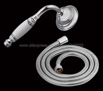 Polished Chrome Bathroom Rainfall shower head Water-Saving Fixed Shower hand held shower and shower hose Kxz048
Polished Chrome Bathroom Rainfall shower head Water-Saving Fixed Shower hand held shower and shower hose Kxz048