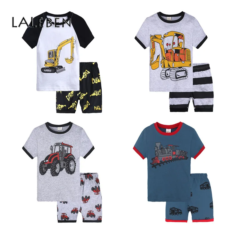 Summer Kids'Short Sleeve Pullover Cotton Children Car Printed Toddler Boys Clothing Set Two Pieces Kids Clothes Boys
Summer Kids'Short Sleeve Pullover Cotton Children Car Printed Toddler Boys Clothing Set Two Pieces Kids Clothes Boys