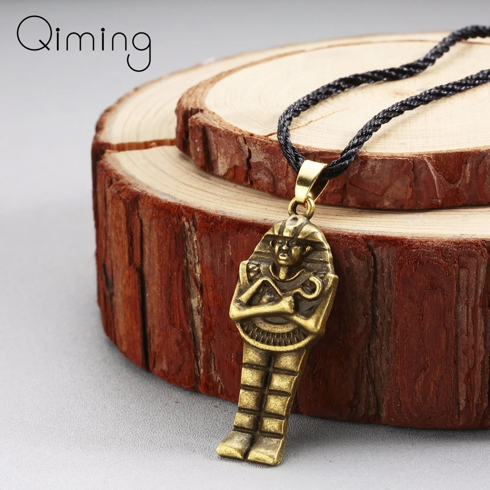 Egyptian Jewelry Mummy Pendant Necklace Ancient Egypt Antique Silver Bronze Vintage Ethnic Women Men Necklace Gift
Egyptian Jewelry Mummy Pendant Necklace Ancient Egypt Antique Silver Bronze Vintage Ethnic Women Men Necklace Gift