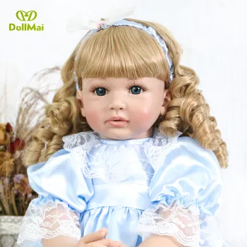Gold hair princess girl reborn toddler doll 24" handmade silicone vinyl reborn baby dolls toys for children gift bebe reborn
Gold hair princess girl reborn toddler doll 24" handmade silicone vinyl reborn baby dolls toys for children gift bebe reborn