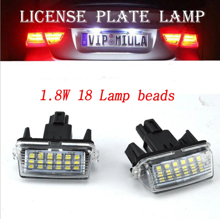 2 pcs 12V 1.8W LED License Plate Light Lamps FOR TOYOTA Camry/YARIS/ EZ/VIOS/COROLLA 6500K white light
2 pcs 12V 1.8W LED License Plate Light Lamps FOR TOYOTA Camry/YARIS/ EZ/VIOS/COROLLA 6500K white light