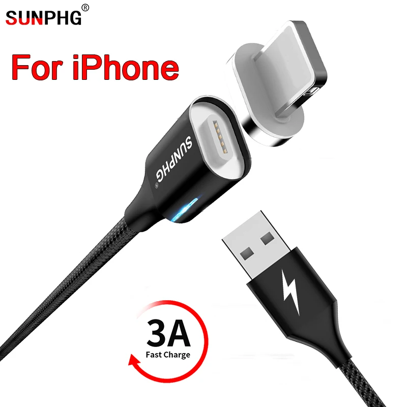 SUNPHG For iphone 5 Magnetic Charging Cable 3A On ios Fasr Charger For iphone X XS Max 6 7 8Plus Phone Converter Adapter 1.5m 2m
SUNPHG For iphone 5 Magnetic Charging Cable 3A On ios Fasr Charger For iphone X XS Max 6 7 8Plus Phone Converter Adapter 1.5m 2m