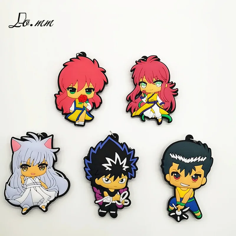 Japanese comic Yu Yu Hakusho cos PVC key chains cartoon red keychain cute funny gift bag pendant accessories kid toy porte clef
Japanese comic Yu Yu Hakusho cos PVC key chains cartoon red keychain cute funny gift bag pendant accessories kid toy porte clef