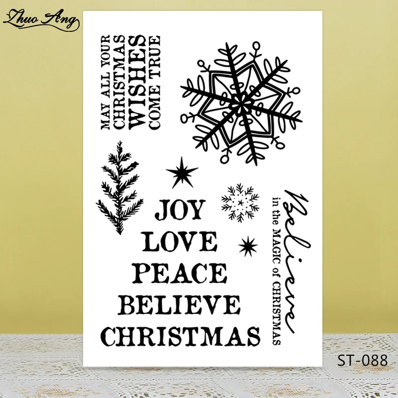 ZhuoAng Christmas Snowflake Clear Stamps/Seal for DIY Scrapbooking Photo Album Card Making DIY Decoration Supply
ZhuoAng Christmas Snowflake Clear Stamps/Seal for DIY Scrapbooking Photo Album Card Making DIY Decoration Supply