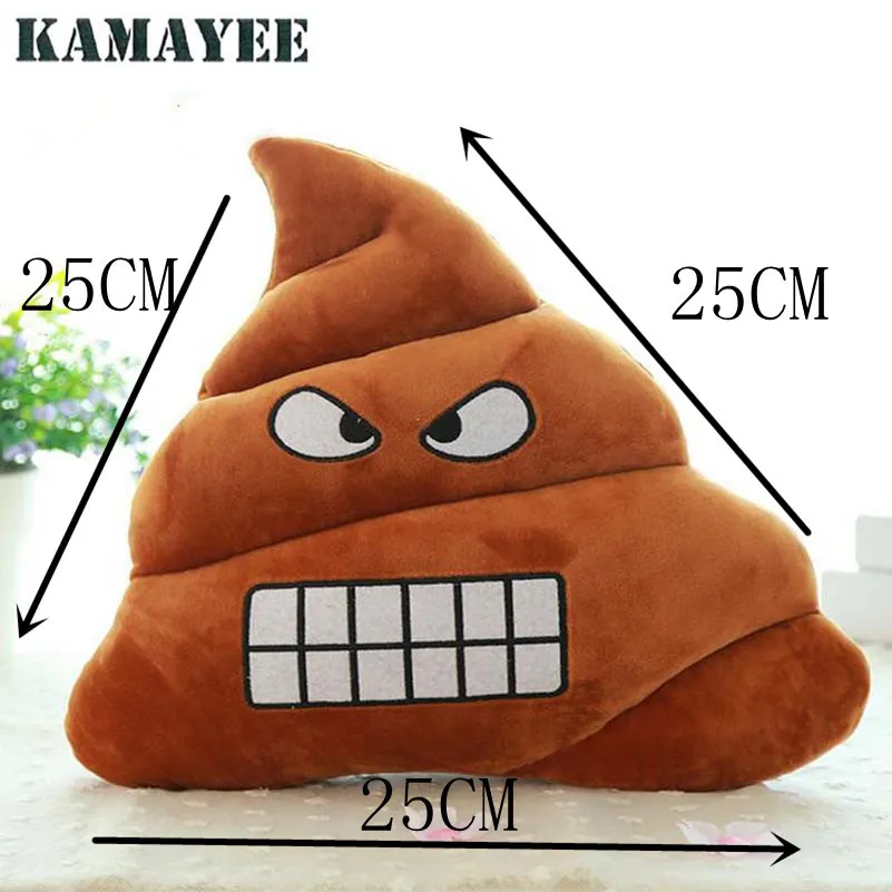 25cm Mini Cute Poop Shits Emoji Cushion Toy Doll Gift Present Funny Plush Bolster Cojines Bared Teeth Expression Pillow Cushion
25cm Mini Cute Poop Shits Emoji Cushion Toy Doll Gift Present Funny Plush Bolster Cojines Bared Teeth Expression Pillow Cushion