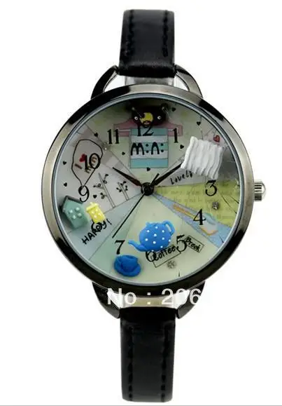 MNS880B MINI watch double layer glass 3D blue teapot watch DIY Handmade Genuine Leather Quartz Ladies watch 1pc+free shipping
MNS880B MINI watch double layer glass 3D blue teapot watch DIY Handmade Genuine Leather Quartz Ladies watch 1pc+free shipping