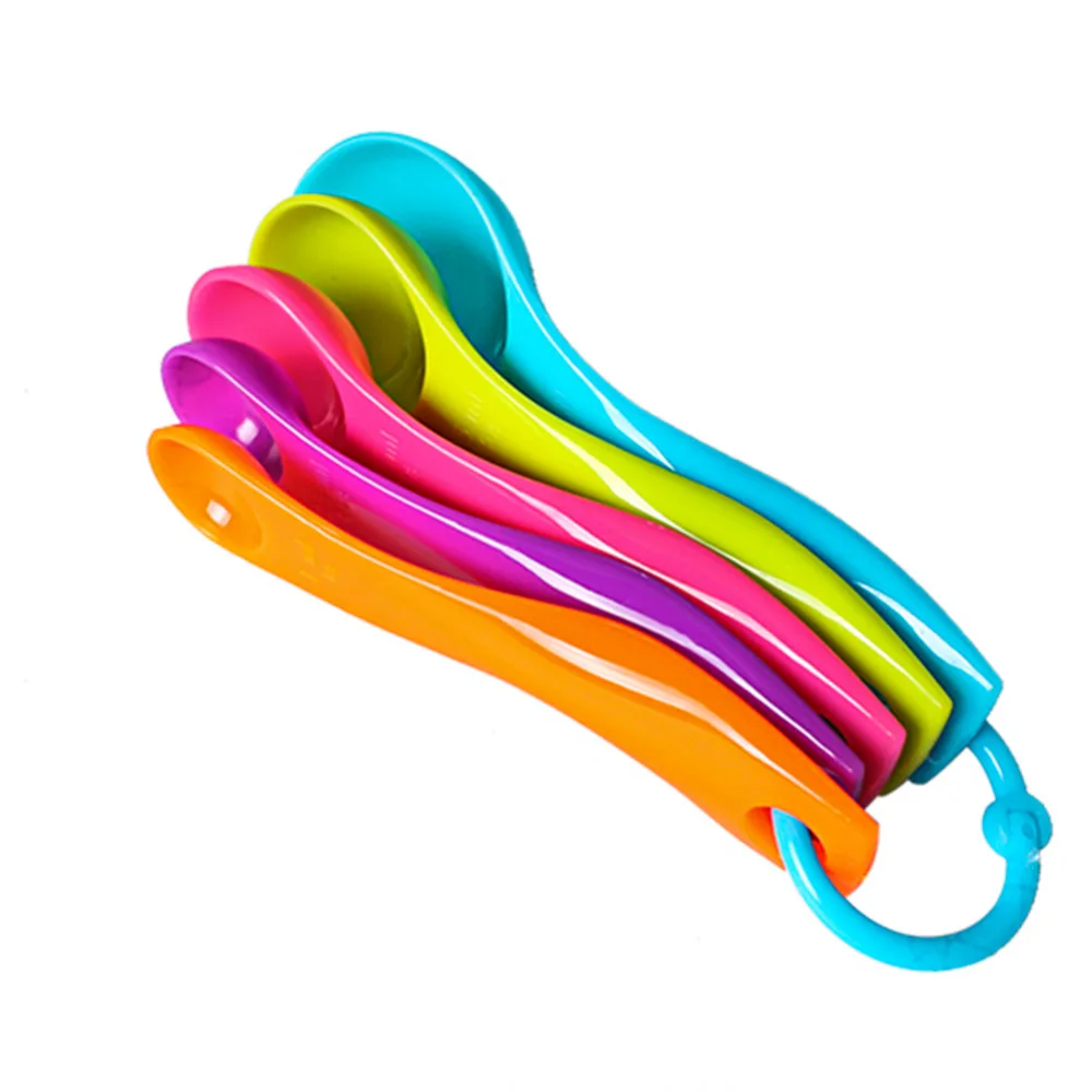 Colorful Measuring Teaspoon Set Plastic Measuring Spoons Coffee Powder Liquid Seasoning Kitchen Scale Measuring Baking Tools
Colorful Measuring Teaspoon Set Plastic Measuring Spoons Coffee Powder Liquid Seasoning Kitchen Scale Measuring Baking Tools