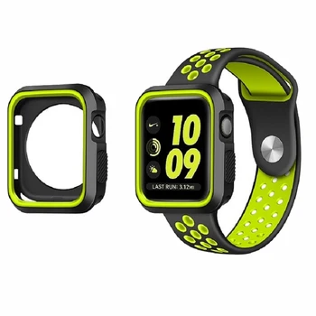 Silicone strap band for apple watch series 4/3/2/1 42mm 38mm wrist bracelet full protective cover for iwatch 1 2 3 4 40mm 44mm
Silicone strap band for apple watch series 4/3/2/1 42mm 38mm wrist bracelet full protective cover for iwatch 1 2 3 4 40mm 44mm