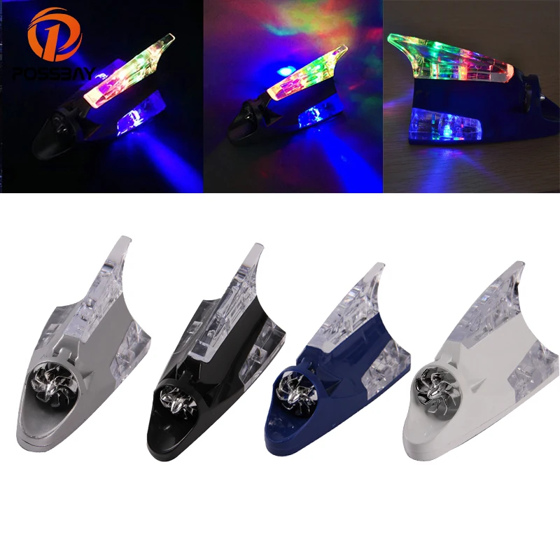 POSSBAY Car Roof Mounted Decorative Antenna Shark Fin Antennas Wind Power LED Light Aerials Multi-color Warning Flash Lamp
POSSBAY Car Roof Mounted Decorative Antenna Shark Fin Antennas Wind Power LED Light Aerials Multi-color Warning Flash Lamp