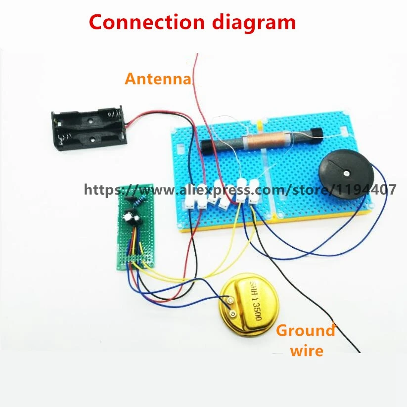 Ore Radio DIY Making High Resistance Headphones Variable Capacitor Simple Wireless Electronic Single Tube Kit
Ore Radio DIY Making High Resistance Headphones Variable Capacitor Simple Wireless Electronic Single Tube Kit