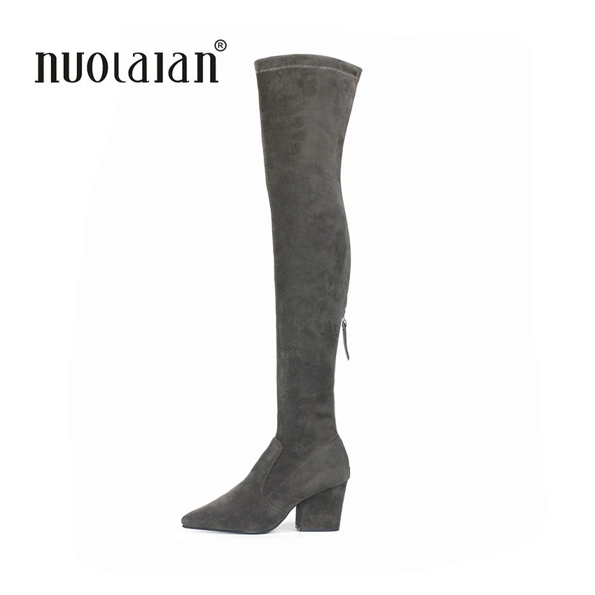 2018 Women Shoes Over The Knee High Boots Pointed Toe Autumn Winter Shoes Women High Heels Women Boots Snow Warm Size 35-42
2018 Women Shoes Over The Knee High Boots Pointed Toe Autumn Winter Shoes Women High Heels Women Boots Snow Warm Size 35-42