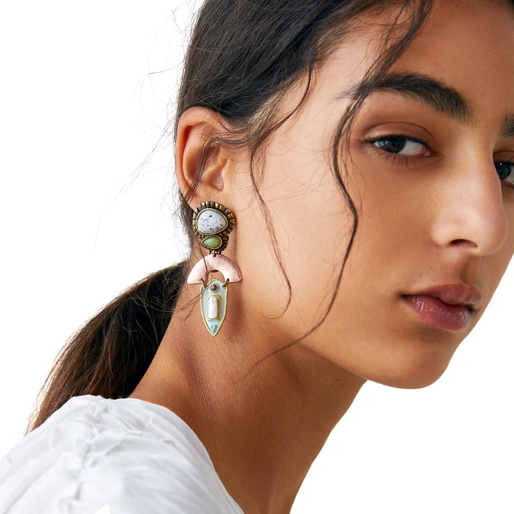 Vodeshanliwen ZA Ethnic Vintage Earrings For Women Fashion Metal Dangle Statement Long Earrings 2019 New Wedding Jewelry
Vodeshanliwen ZA Ethnic Vintage Earrings For Women Fashion Metal Dangle Statement Long Earrings 2019 New Wedding Jewelry