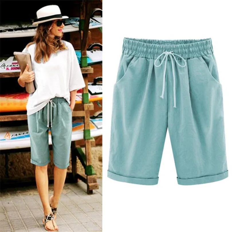 VISNXGI Summer Shorts New Fashion Loose Cotton Linen Elastic Waist Women Half Long Basic Shorts Plus Size S-6XL Candy Colors
VISNXGI Summer Shorts New Fashion Loose Cotton Linen Elastic Waist Women Half Long Basic Shorts Plus Size S-6XL Candy Colors