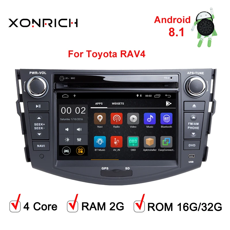 Quad Core Car DVD GPS Navigation palyer Android 8.1 Car DVD Player for toyota rav4 2007 2008 2009 2010 2011
Quad Core Car DVD GPS Navigation palyer Android 8.1 Car DVD Player for toyota rav4 2007 2008 2009 2010 2011