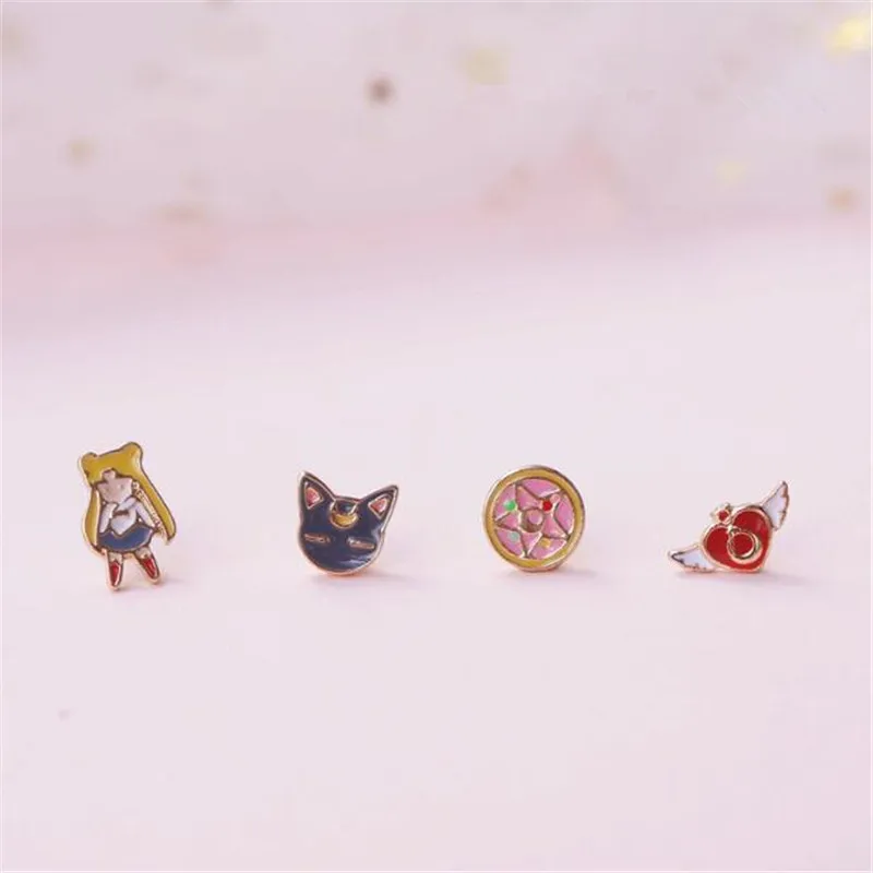 Cartoon Anime Sailor Moon Luna Cat Stud Earrings Periphery Prop Accessories Personalized Customization Alloy Stud Earring Set
Cartoon Anime Sailor Moon Luna Cat Stud Earrings Periphery Prop Accessories Personalized Customization Alloy Stud Earring Set