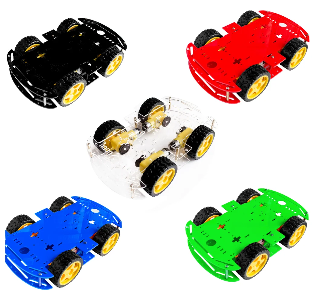 5 colors 4WD Smart Robot Car Chassis Kits for arduino with Speed Encoder New(choose one color )
5 colors 4WD Smart Robot Car Chassis Kits for arduino with Speed Encoder New(choose one color )