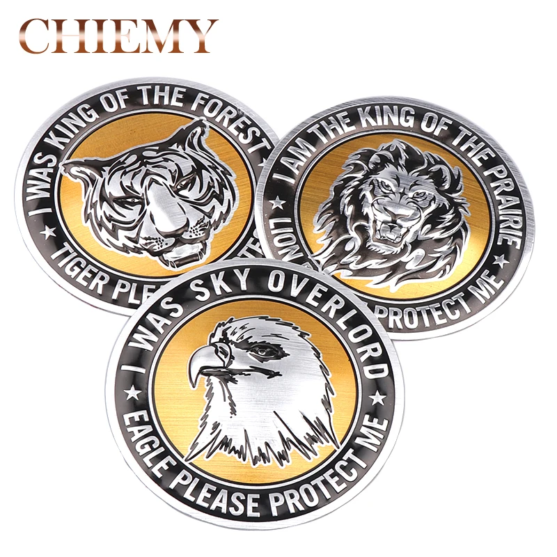 Car styling Universal 3D car stickers Aluminum alloy Lion/Eagle/Tiger Emblem Chrome Badge Decal Car Decoration auto accessories
Car styling Universal 3D car stickers Aluminum alloy Lion/Eagle/Tiger Emblem Chrome Badge Decal Car Decoration auto accessories