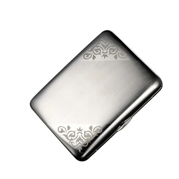 Top Quality KUBOY Thick Nickel Wire Drawing Plating Stainless Steel Cigarette Box 16PCS Smoke Creative Cigarettes Case KC3-06
Top Quality KUBOY Thick Nickel Wire Drawing Plating Stainless Steel Cigarette Box 16PCS Smoke Creative Cigarettes Case KC3-06
