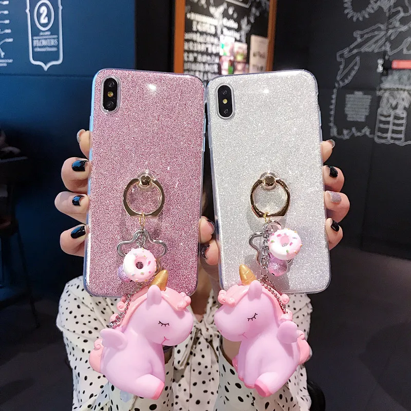 Phone Case For Sony Xperia XZ3 XZ4 Compact Xperia 1 Silicone Shinning Ring With Stand Glitter Cute Unicorn Protective Back Cover
Phone Case For Sony Xperia XZ3 XZ4 Compact Xperia 1 Silicone Shinning Ring With Stand Glitter Cute Unicorn Protective Back Cover