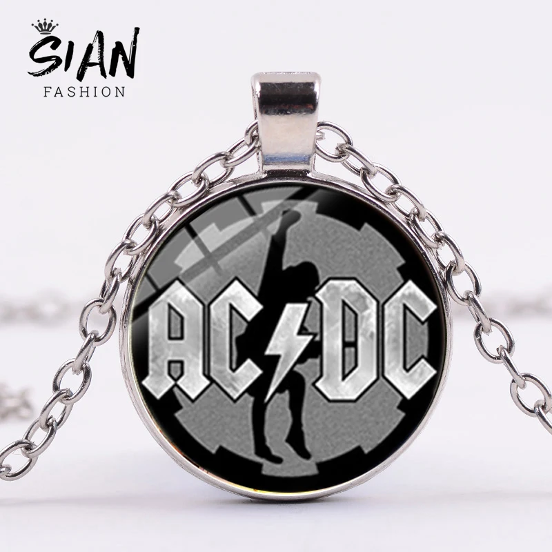SIAN Trendy AC/DC Rock Music Band Necklace Punk Chain Fun Logo 3D Printed Glass Dome Pendant Necklace Fans Souvenir Hip Hop Gift
SIAN Trendy AC/DC Rock Music Band Necklace Punk Chain Fun Logo 3D Printed Glass Dome Pendant Necklace Fans Souvenir Hip Hop Gift