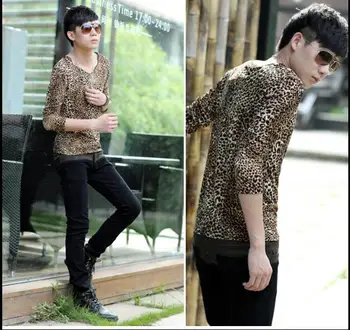 Autumn and winter new leopard long-sleeved T-shirt Europe and the United States slim bottoming shirt men's casual hip-hop T-shir
Autumn and winter new leopard long-sleeved T-shirt Europe and the United States slim bottoming shirt men's casual hip-hop T-shir