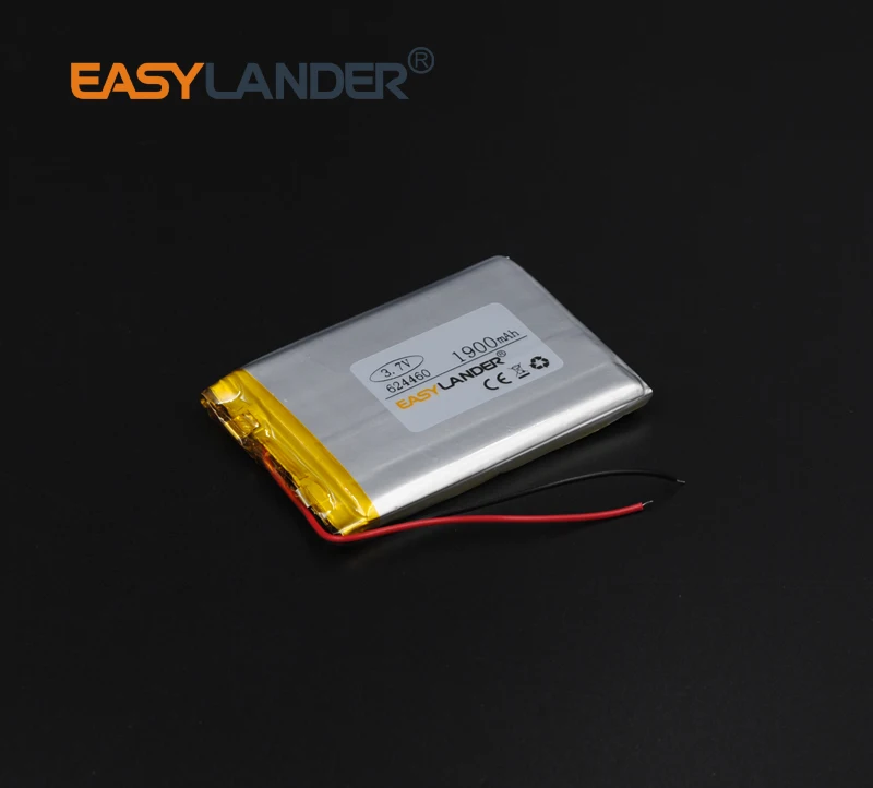 6.2x44x60mm 3.7V 1900mAh Rechargeable li-Polymer Li-ion Battery For MP3 Mp4 PAD DIY bluetooth GPS Vedio Tablet PC mobile 624460
6.2x44x60mm 3.7V 1900mAh Rechargeable li-Polymer Li-ion Battery For MP3 Mp4 PAD DIY bluetooth GPS Vedio Tablet PC mobile 624460