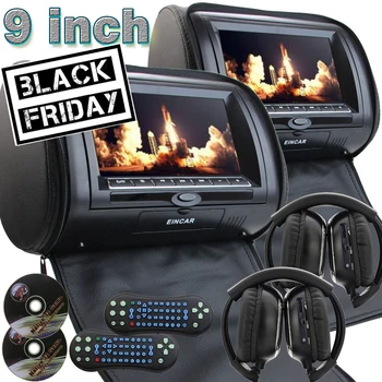 Pair of Car Headrests with 9 Inch Dual DVD Player for Car Support USB SD IR FM Transmitter EinCar 7 Inch LCD Dual Screen monitor
Pair of Car Headrests with 9 Inch Dual DVD Player for Car Support USB SD IR FM Transmitter EinCar 7 Inch LCD Dual Screen monitor