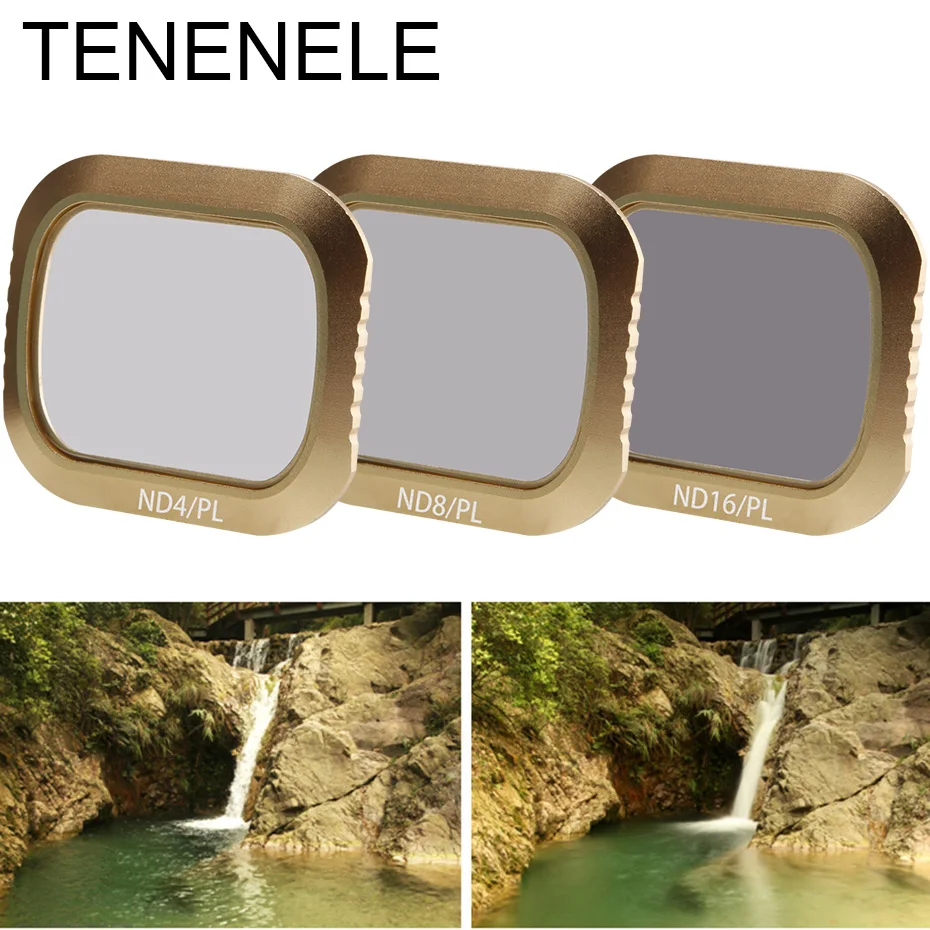 TENENELE Drone Filter ND4PL+ND8PL+ND16PL Multi-Layer Coating Films Camera Filters Set For DJI Mavic 2 Pro Drones Accessories
TENENELE Drone Filter ND4PL+ND8PL+ND16PL Multi-Layer Coating Films Camera Filters Set For DJI Mavic 2 Pro Drones Accessories