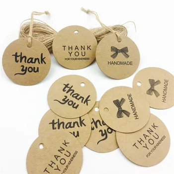 100pcs/lot Cute Brown Kraft Paper Tags Round Luggage Note Christmas Wedding Cards Craft Paper Gift Tags Thank you
100pcs/lot Cute Brown Kraft Paper Tags Round Luggage Note Christmas Wedding Cards Craft Paper Gift Tags Thank you