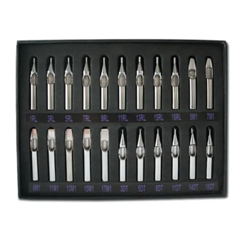 Hot Sale Best 22pcs Sizes Tattoo Tips 316 Stainless Steel Tattoo Nozzle Tips for Needles Set Kit
Hot Sale Best 22pcs Sizes Tattoo Tips 316 Stainless Steel Tattoo Nozzle Tips for Needles Set Kit