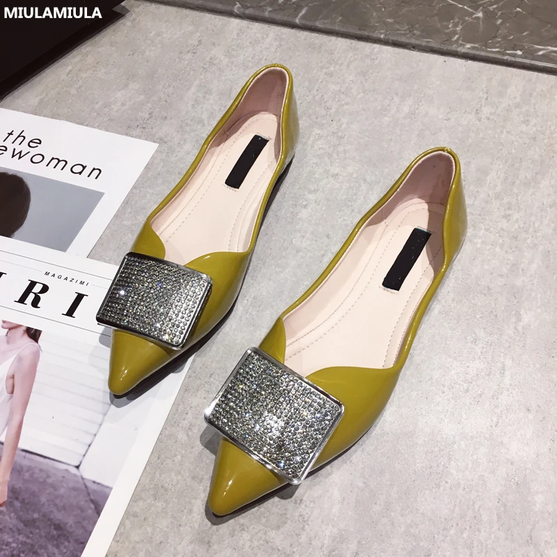 MIULAMIULA Brand Designers 2019 Autumn New Luxury Bling Crystal Square Buckle Soft Bottom Woman Flats Slip On Loafers Casual
MIULAMIULA Brand Designers 2019 Autumn New Luxury Bling Crystal Square Buckle Soft Bottom Woman Flats Slip On Loafers Casual