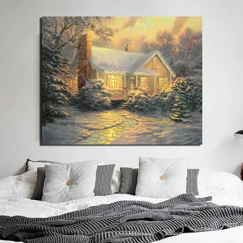 Thomas Kinkade Painter Of Light Canvas Painting Print Living Room Home Decoration Artwork Modern Wall Art Oil Painting Posters
Thomas Kinkade Painter Of Light Canvas Painting Print Living Room Home Decoration Artwork Modern Wall Art Oil Painting Posters
