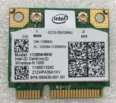 Wifi Card for Intel Wireless-n Link1000 112BNHMW Half Mini Pci-e Wireless Card SPS: 593530-001 for hp HP DV5 DV6 DV7 laptop
Wifi Card for Intel Wireless-n Link1000 112BNHMW Half Mini Pci-e Wireless Card SPS: 593530-001 for hp HP DV5 DV6 DV7 laptop