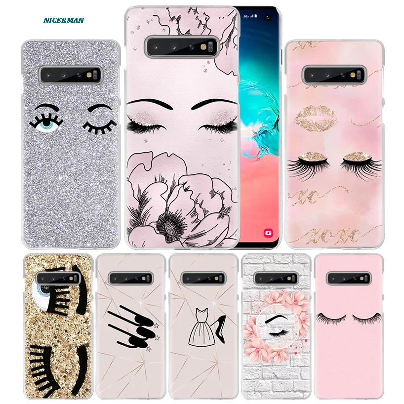 Pink Eyelash Print Case for Samsung Galaxy S10 5G S10e S9 S8 M30 M20 M10 J4 J6 Plus J8 2018 Note 8 9 Clear Hard PC Phone Cover
Pink Eyelash Print Case for Samsung Galaxy S10 5G S10e S9 S8 M30 M20 M10 J4 J6 Plus J8 2018 Note 8 9 Clear Hard PC Phone Cover