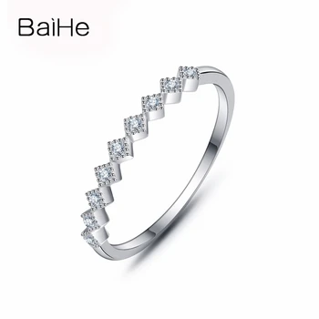 BAIHE Solid 14k White Gold(AU585) 0.045CT Round cut 100% Natural Diamonds Engagement Women Trendy Wedding Fine Jewelry Ring
BAIHE Solid 14k White Gold(AU585) 0.045CT Round cut 100% Natural Diamonds Engagement Women Trendy Wedding Fine Jewelry Ring