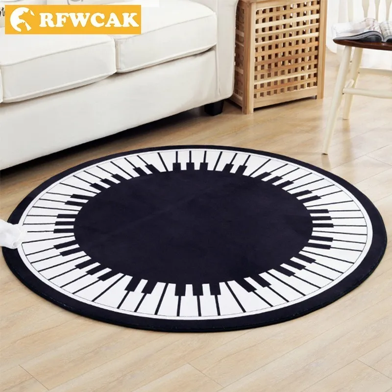 RFWCAK Piano Keyboard Music Note Round Carpet Rugs Bedroom Living Room Tea Table Mat Kids Room Computer Chair Floor Mat Doormat
RFWCAK Piano Keyboard Music Note Round Carpet Rugs Bedroom Living Room Tea Table Mat Kids Room Computer Chair Floor Mat Doormat