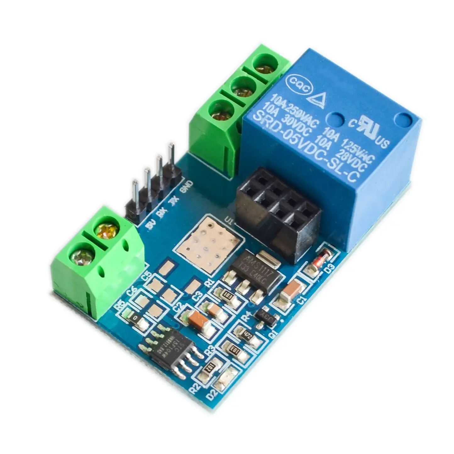 ESP8266 5V WiFi relay module Things smart home remote control switch phone APP (no with ESP8266)
ESP8266 5V WiFi relay module Things smart home remote control switch phone APP (no with ESP8266)