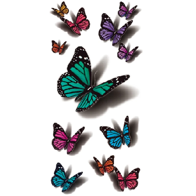 3D Butterfly Tattoo Decals Body Art Decal Flying Butterfly Waterproof Paper Temporary Tattoo
3D Butterfly Tattoo Decals Body Art Decal Flying Butterfly Waterproof Paper Temporary Tattoo