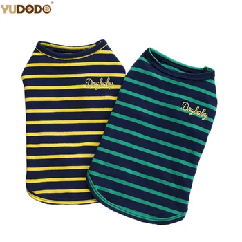 Summer Small Dog Clothes For Chihuahua YorkShire Breathable Cotton Loose Pet T-shirt Fashion Striped Dogs Vest
Summer Small Dog Clothes For Chihuahua YorkShire Breathable Cotton Loose Pet T-shirt Fashion Striped Dogs Vest