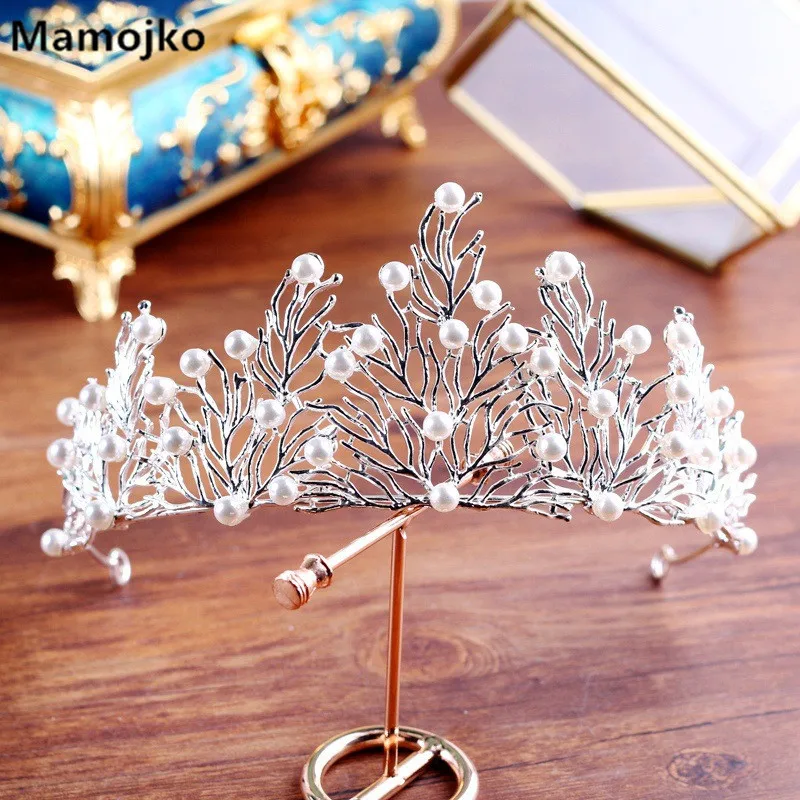 Mamojko Fashion Imitation Pearls Wisdom Tree Queen Crown For Woman Wedding Jewelry Charms Tiara For Bride Hair Accessories New
Mamojko Fashion Imitation Pearls Wisdom Tree Queen Crown For Woman Wedding Jewelry Charms Tiara For Bride Hair Accessories New