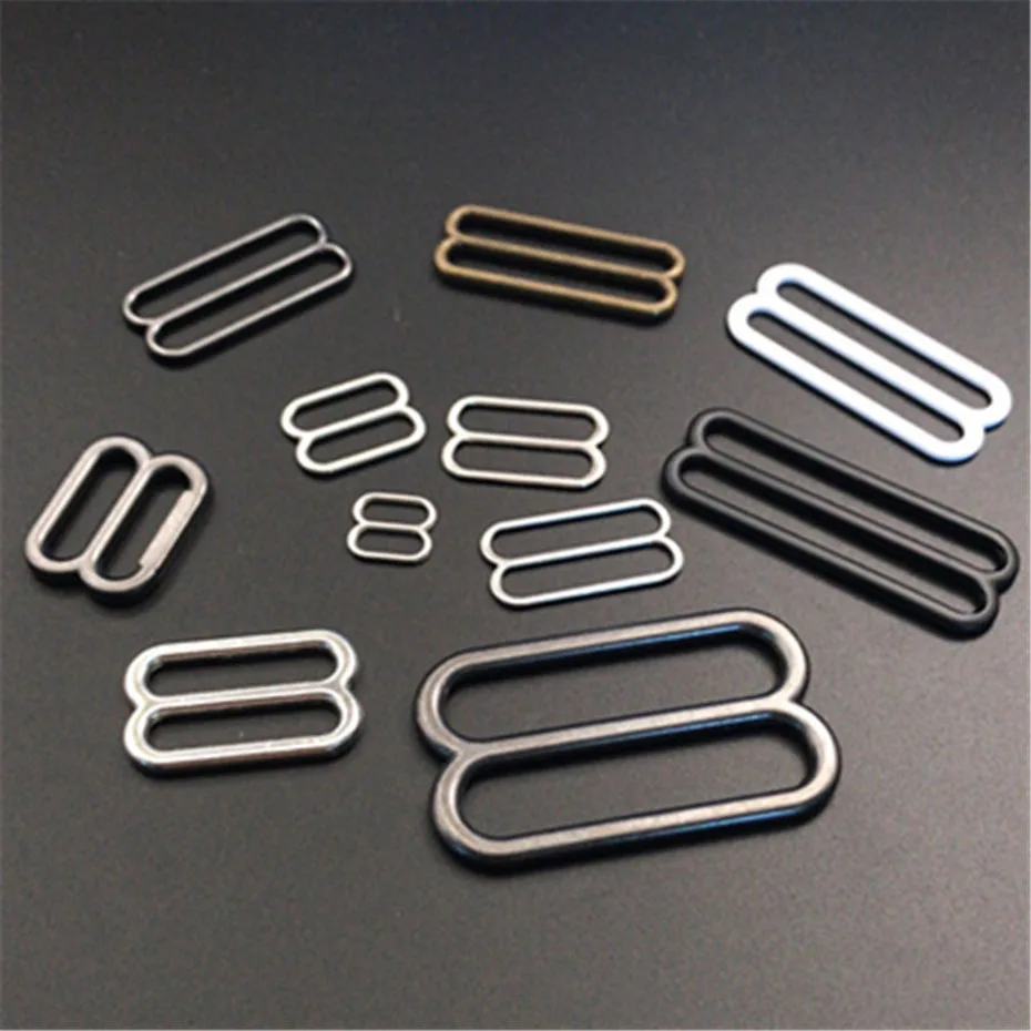 19 Size 100pcs Alloy Metal Rectangle Ring Adjuster Buckle For Garment Bra Should Strap Elastic Band Slider Adjustable Buckles
19 Size 100pcs Alloy Metal Rectangle Ring Adjuster Buckle For Garment Bra Should Strap Elastic Band Slider Adjustable Buckles