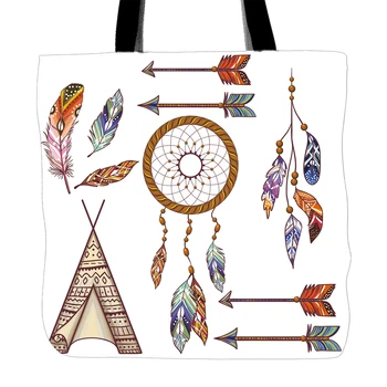 Boho Style Decorations Printing Tote Bag For Shopping Travel School Used White Canvas Hand Bags With Double Sided Printing
Boho Style Decorations Printing Tote Bag For Shopping Travel School Used White Canvas Hand Bags With Double Sided Printing