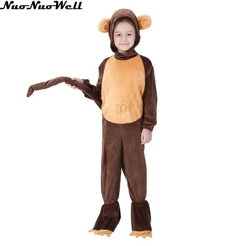 Winter Brown Monkey Flannel Pajama Sets Adult Unisex Cosplay Costume Animal Kids Adult Pyjamas Homewear with Cute Tail
Winter Brown Monkey Flannel Pajama Sets Adult Unisex Cosplay Costume Animal Kids Adult Pyjamas Homewear with Cute Tail